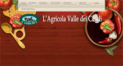 Desktop Screenshot of lagricola-valledeicasali.it