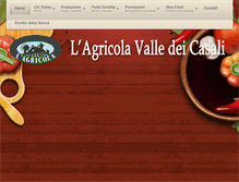 Tablet Screenshot of lagricola-valledeicasali.it